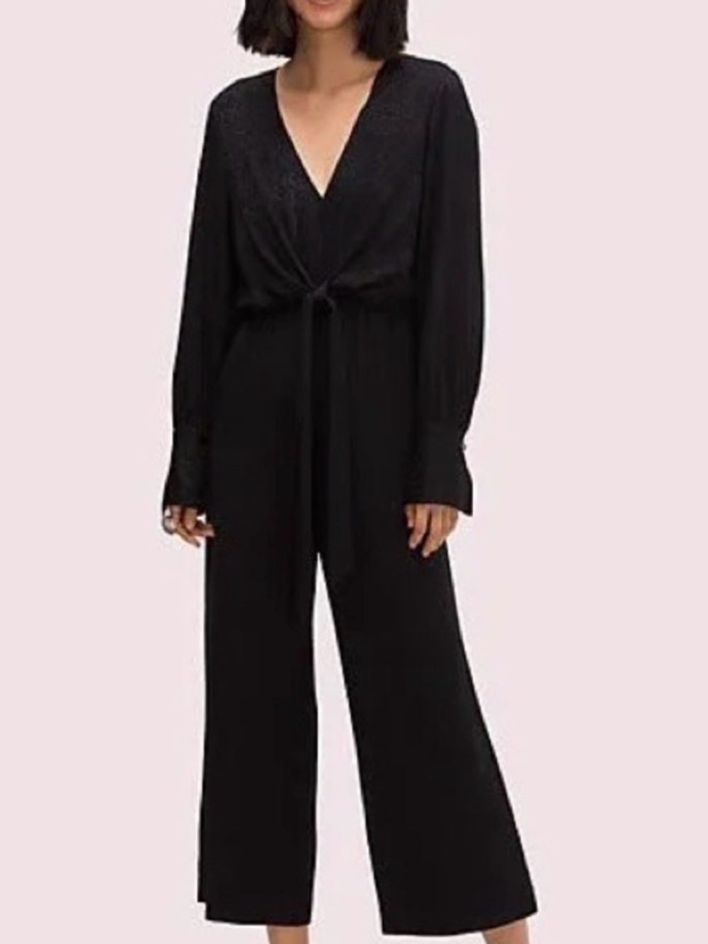 ⭐️FREE SHIPPING⭐️ kate spade ♠️Mainline Tie Front Jumpsuit $448 Sz 10